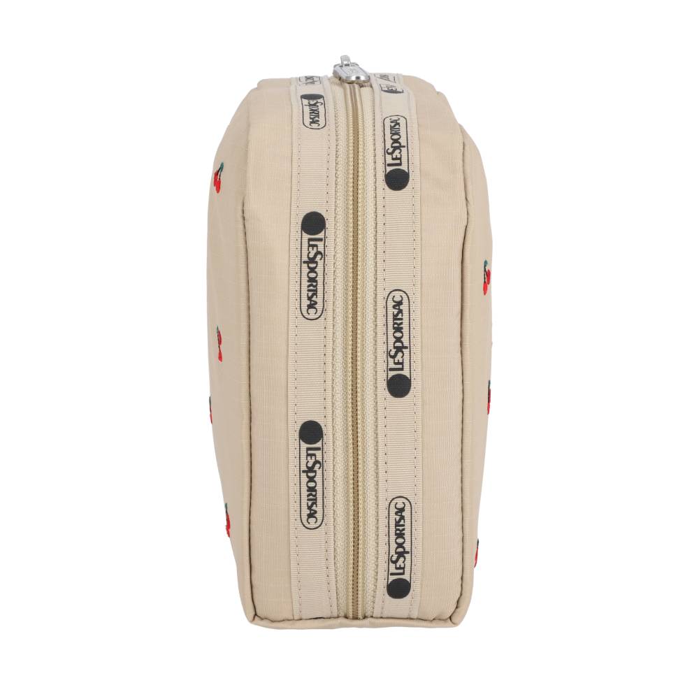 EXTRA LARGE RECTANGULAR COSMETIC 加大型化妝包 - 櫻桃刺繡