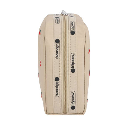 EXTRA LARGE RECTANGULAR COSMETIC 加大型化妝包 - 櫻桃刺繡