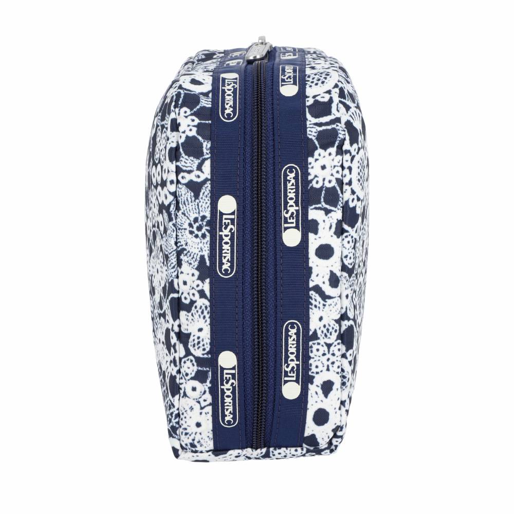 EXTRA LARGE RECTANGULAR COSMETIC 加大型化妝包 - 花卉蕾絲