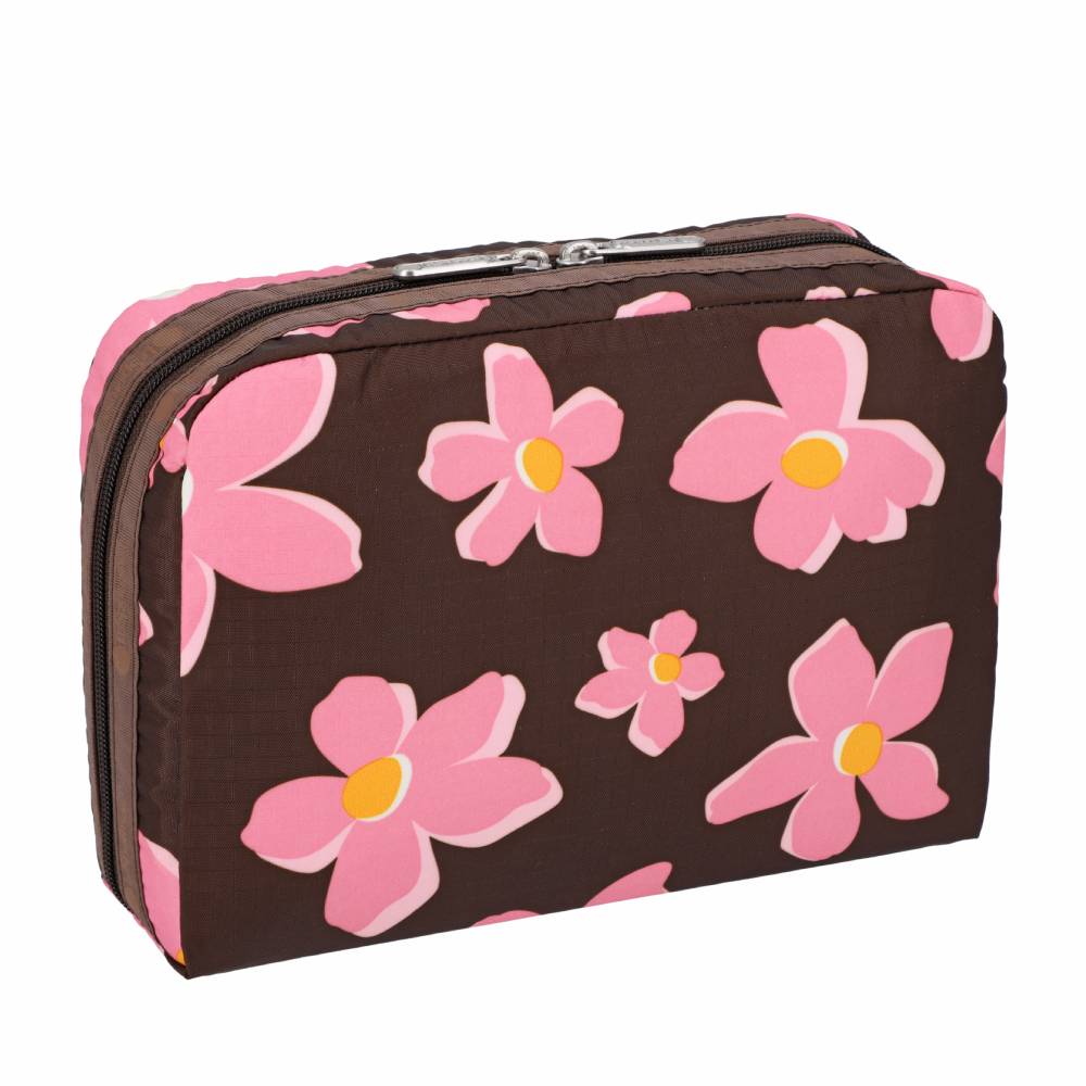 EXTRA LARGE RECTANGULAR COSMETIC 加大型化妝包 - 秋日紫梅