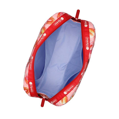 EXTRA LARGE RECTANGULAR COSMETIC 加大型化妝包 - 甜甜圈派對