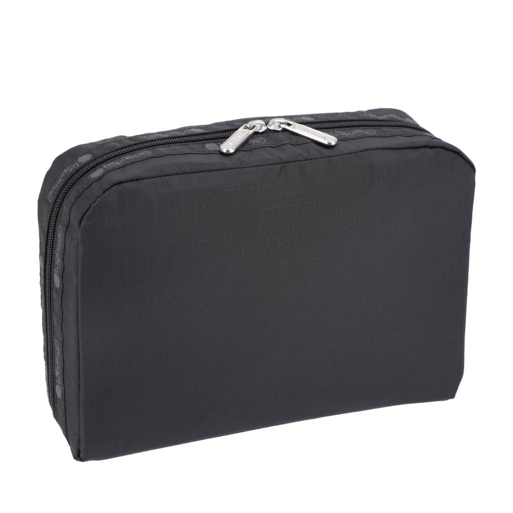 EXTRA LARGE RECTANGULAR COSMETIC 加大型化妝包 - 永恆黑