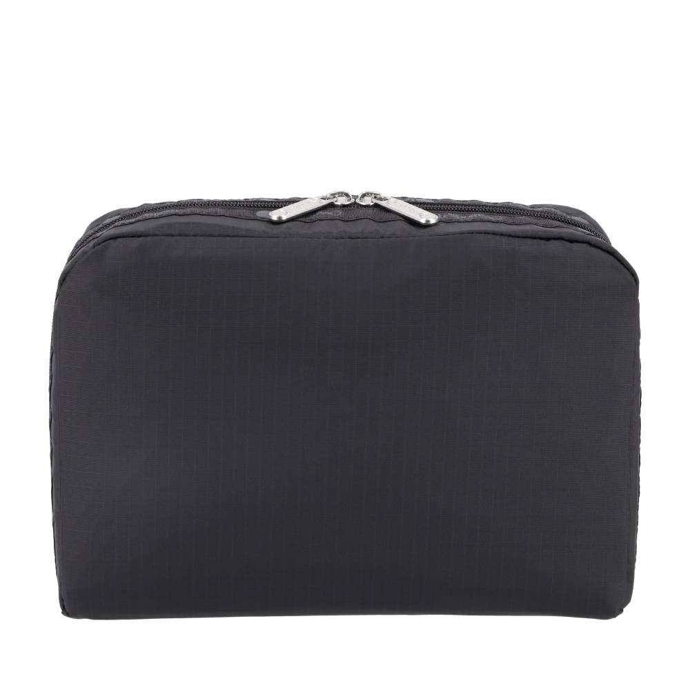 EXTRA LARGE RECTANGULAR COSMETIC 加大型化妝包 - 永恆黑