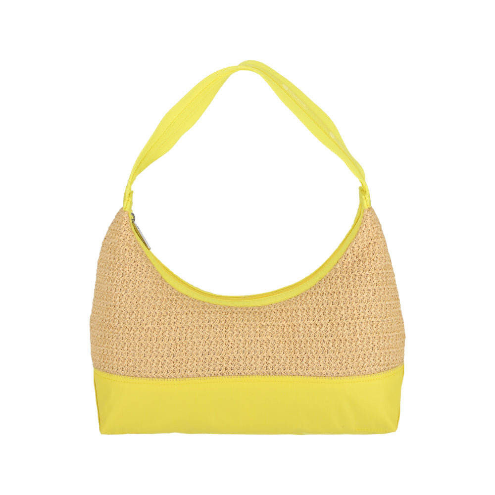 RAFFIA SHOULDER BAG 肩背包 - 拉菲報春黃