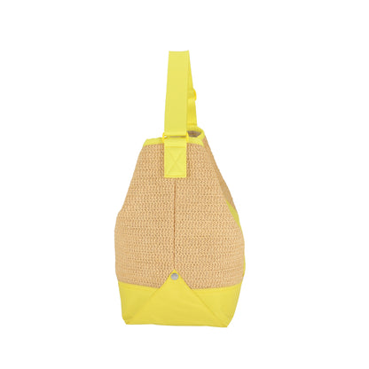 RAFFIA LG SHOULDER BAG 大型肩背包 - 拉菲報春黃