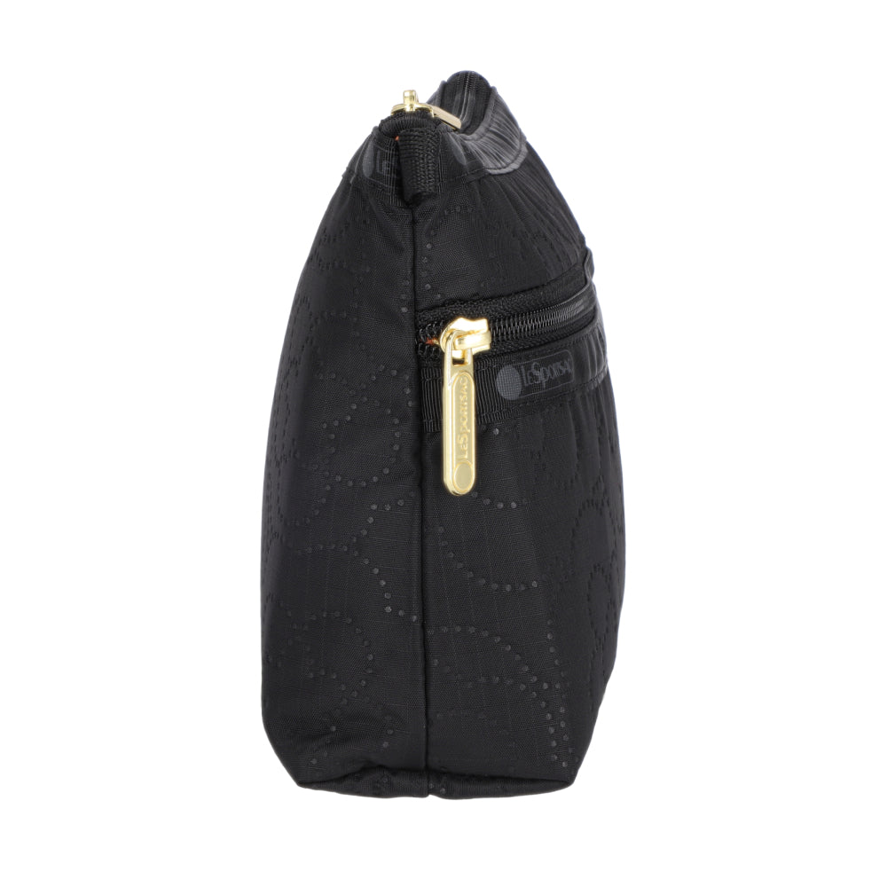 COSMETIC CLUTCH 雙層拉鍊化妝包 - 永恆黑