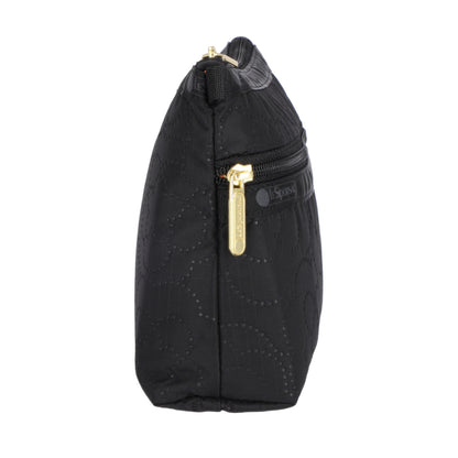 COSMETIC CLUTCH 雙層拉鍊化妝包 - 永恆黑