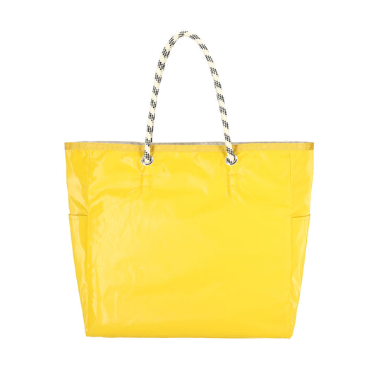 LARGE 2 WAY TOTE 大型雙面托特包 - 檸檬黃/珠光白