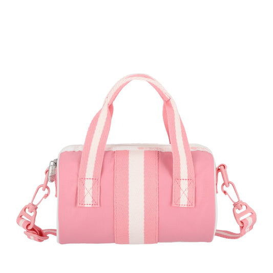 MINI ROLL BAG 迷你圓桶包 - 滾邊花漾粉