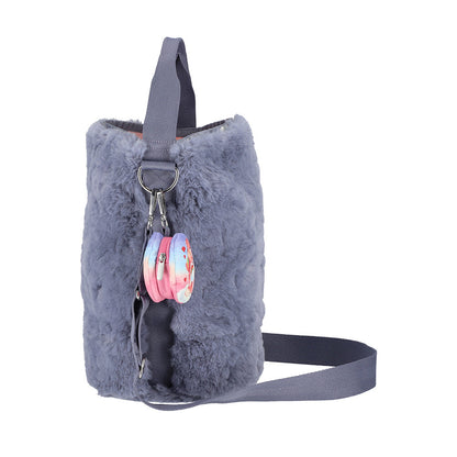 CONVERTIBLE BUCKET BAG 多功能水桶包 - CARE BEARS 雲絨灰