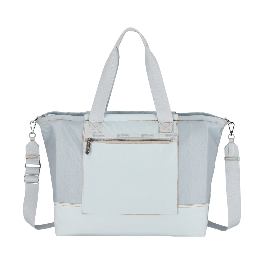 DENIM E/W TOTE 時尚托特包 - 水洗丹寧