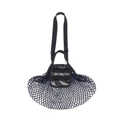 SM NET SHOULDER BAG 小型網狀肩背包 - 曜岩黑