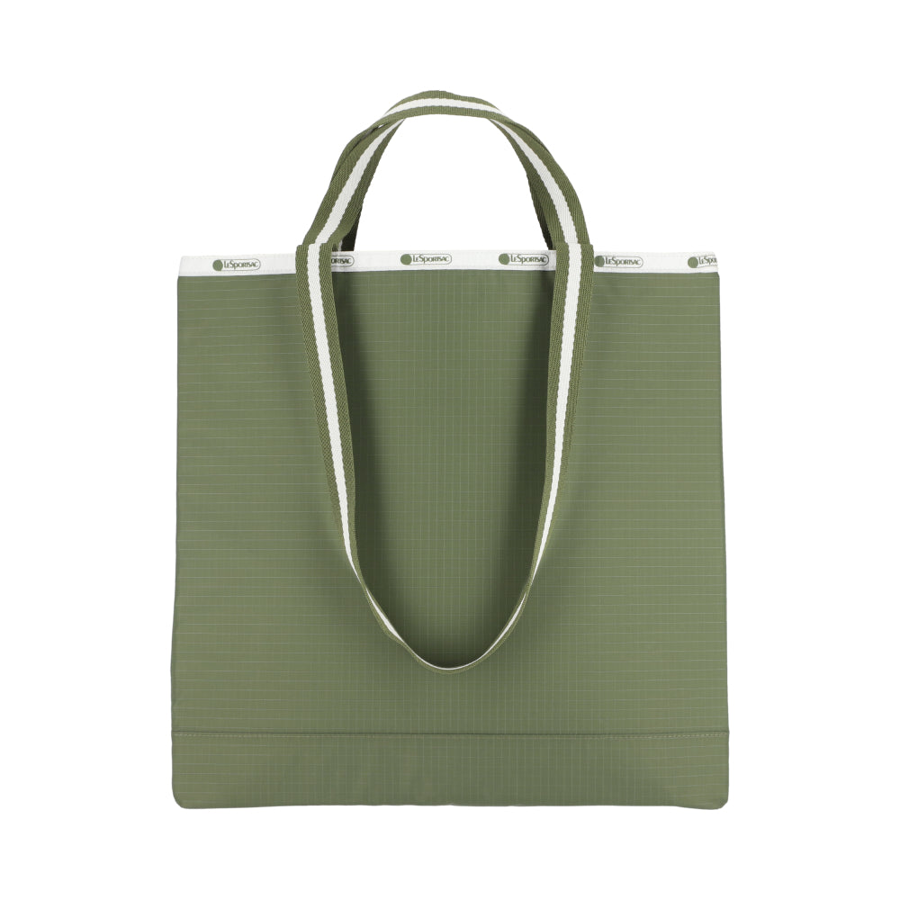 N/S CARRYALL TOTE 長型托特袋 - 滾邊橄欖綠
