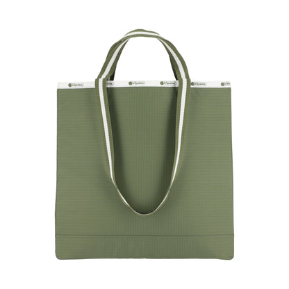 N/S CARRYALL TOTE 長型托特袋 - 滾邊橄欖綠