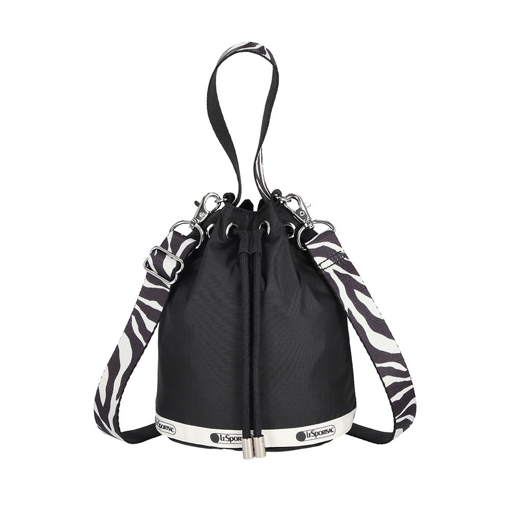 DRAWSTRING BUCKET XBODY 束口水桶斜背包- 黑夜斑影