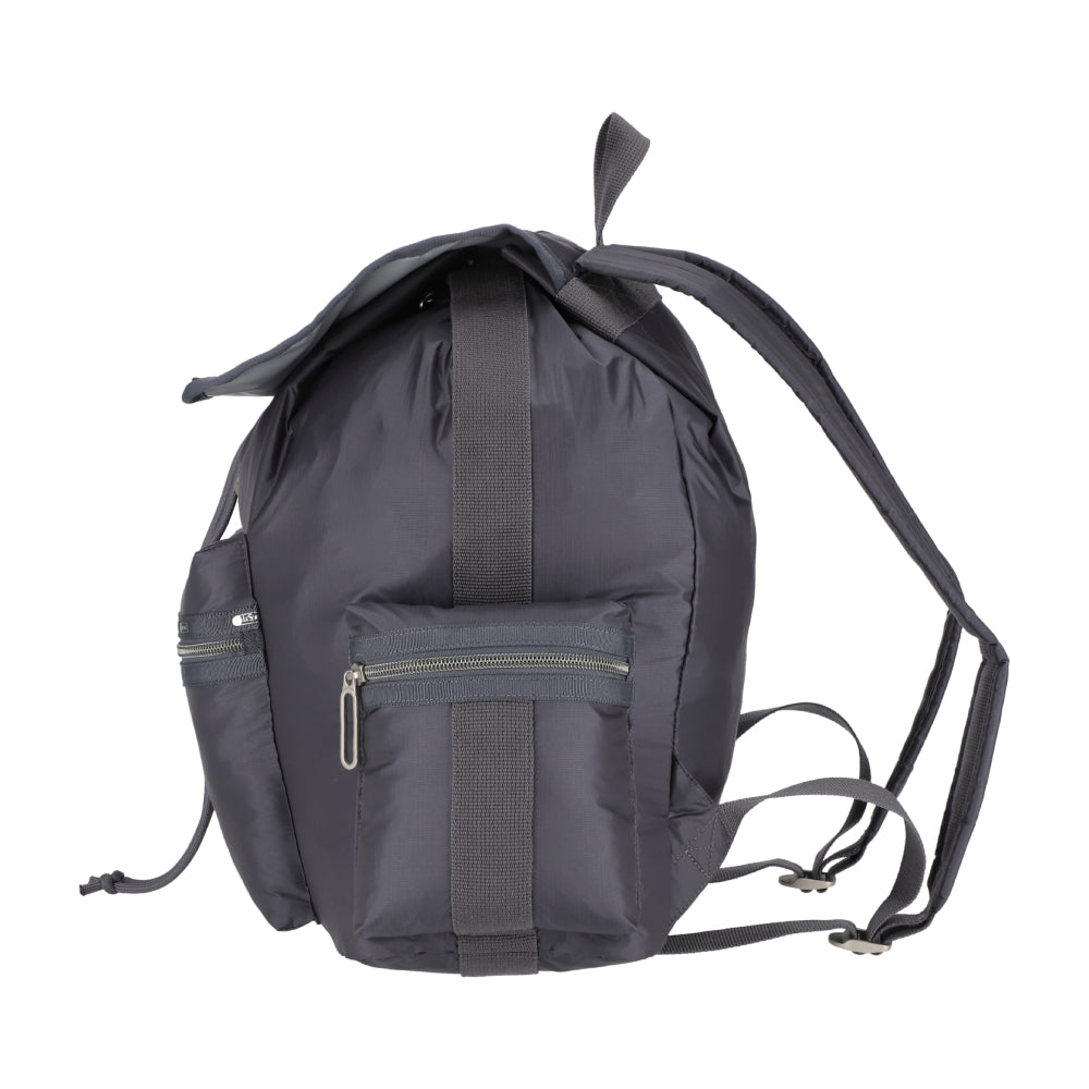 3 ZIP VOYAGER 側邊拉鍊後背包 - 夜影灰