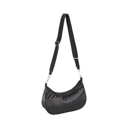 SM CONV HOBO 小型肩背兩用新月包 - 閃耀黑