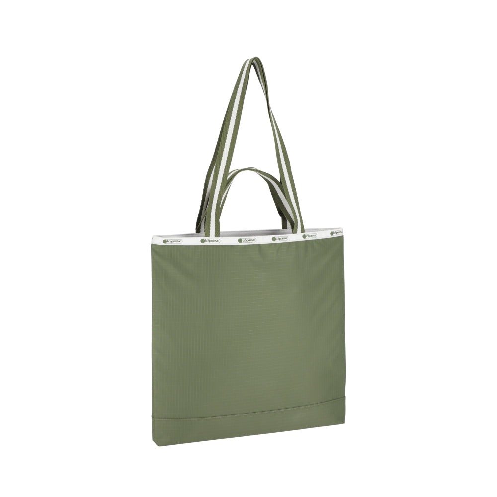 N/S CARRYALL TOTE 長型托特袋 - 滾邊橄欖綠