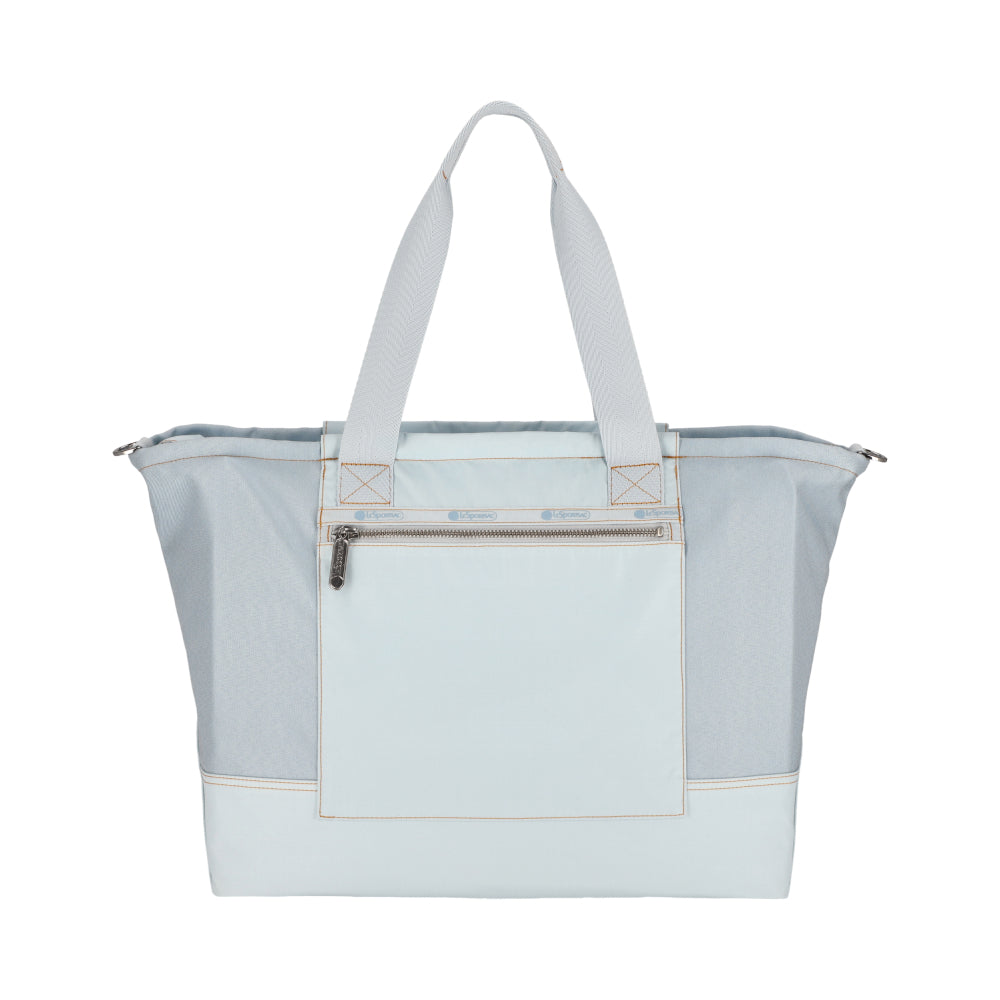 DENIM E/W TOTE 時尚托特包 - 水洗丹寧