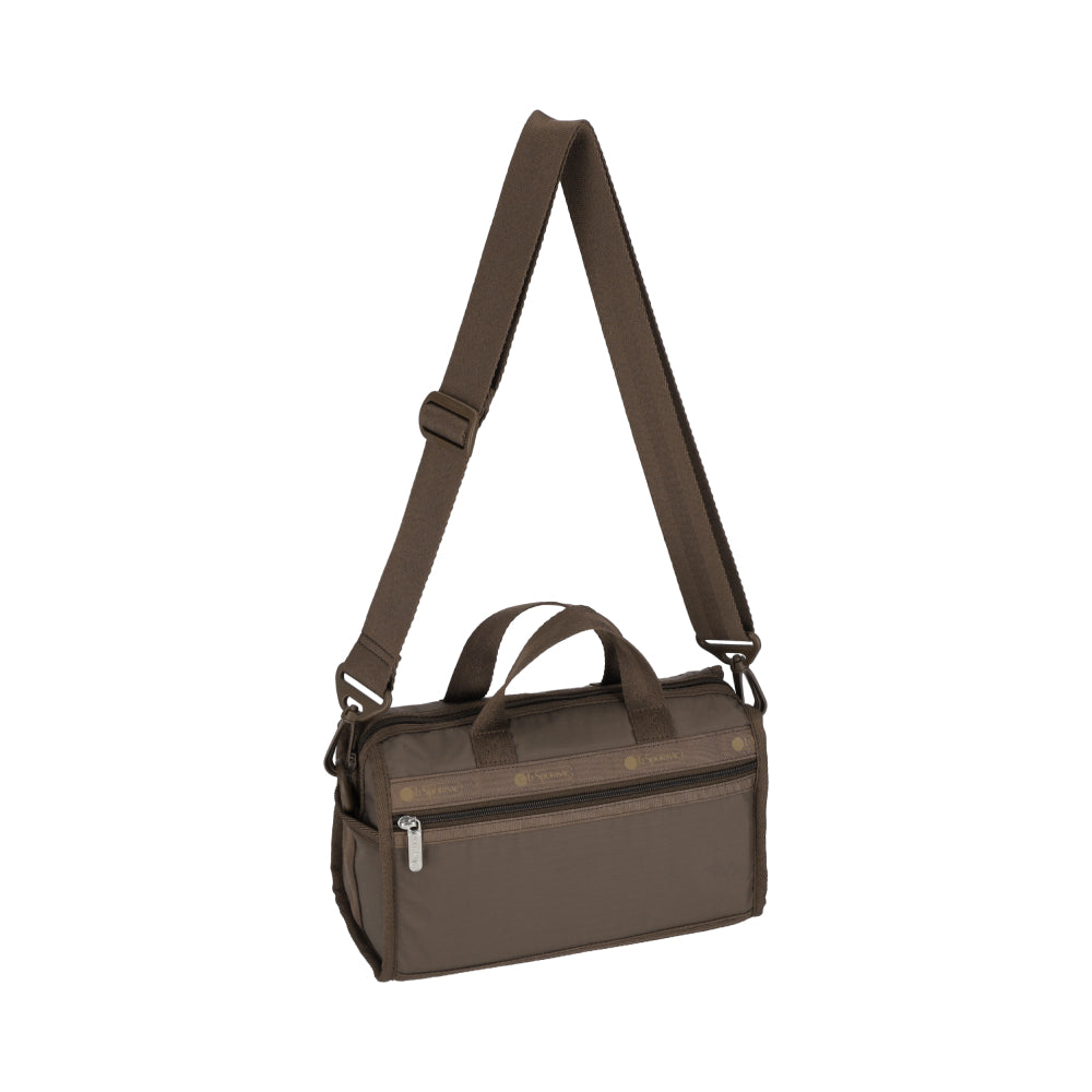 MINI DUFFEL CROSSBODY 迷你筒狀肩背包 - 摩卡棕