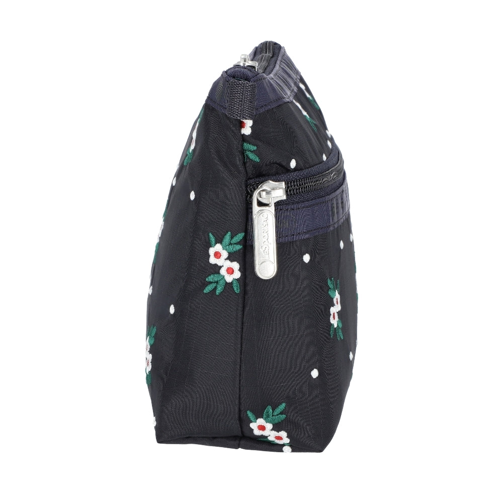 COSMETIC CLUTCH 雙層拉鍊化妝包 - 典雅花苑