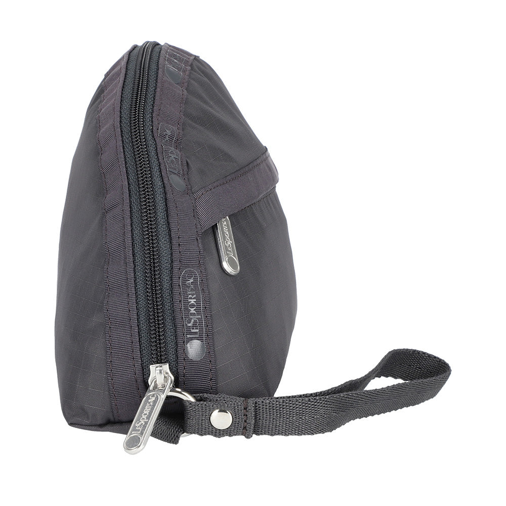 2-ZIP WRISTLET 雙拉鍊手拿包 - 夜幕灰