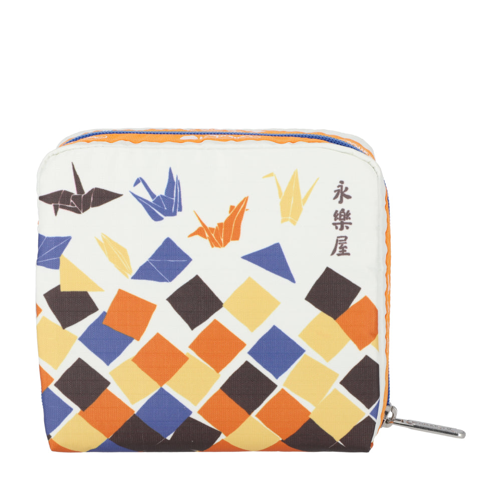 MEDIUM SQUARE COSMETIC 中方形化妝包 - 翔願之鶴