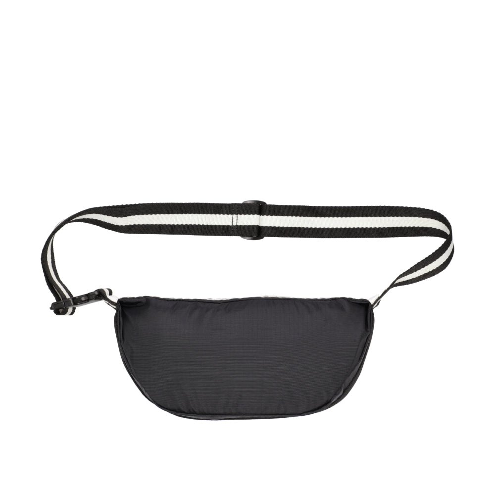 CONV SM SHOULDER BAG 小型半月包 - 滾邊夜幕黑