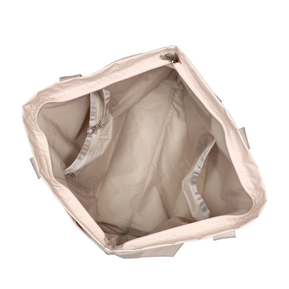 CARLIN ZIP TOP TOTE BAG 簡約兩側拉鍊托特包 - 晨曦桃粉