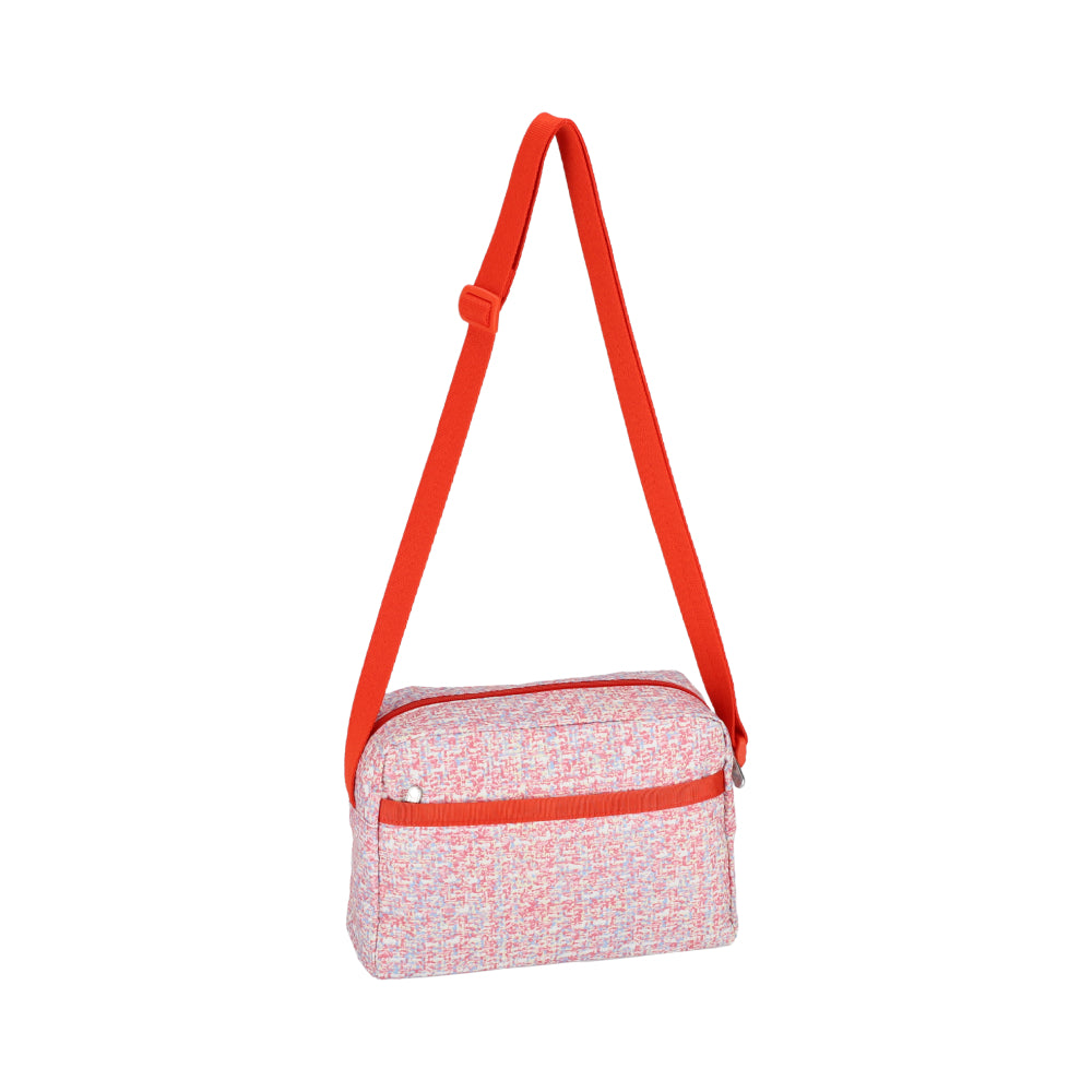 DANIELLA CROSSBODY 拉鍊斜背包 - 珊瑚夏日花呢