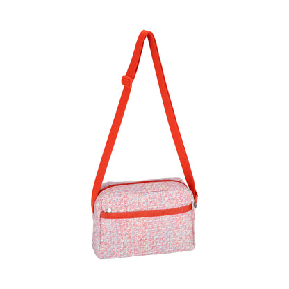 DANIELLA CROSSBODY 拉鍊斜背包 - 珊瑚夏日花呢