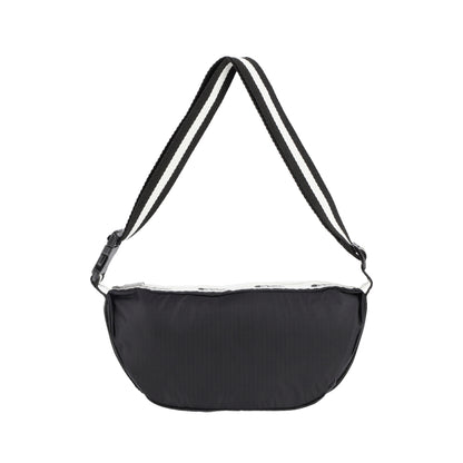 CONV SM SHOULDER BAG 小型半月包 - 滾邊夜幕黑