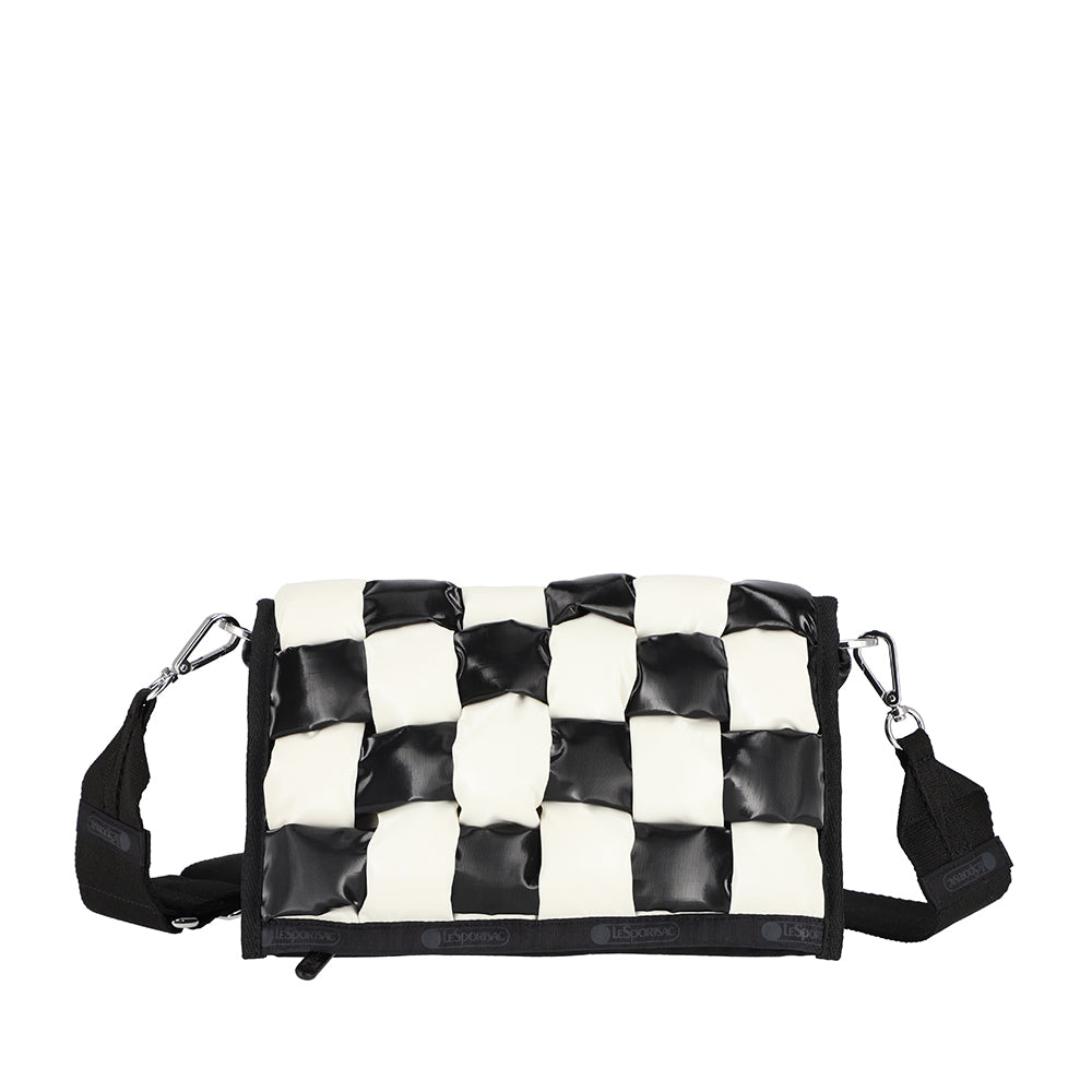 CONV WOVEN CLUTCH 兩用手拿肩背包 - 夜黑珠光