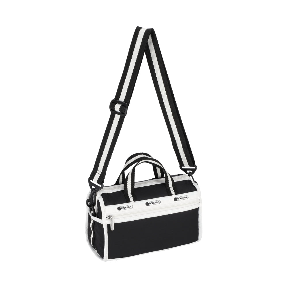 MINI DUFFEL CROSSBODY 迷你筒狀肩背包 - 滾邊夜幕黑