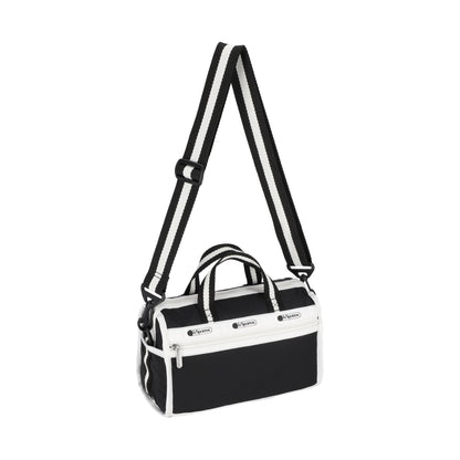 MINI DUFFEL CROSSBODY 迷你筒狀肩背包 - 滾邊夜幕黑