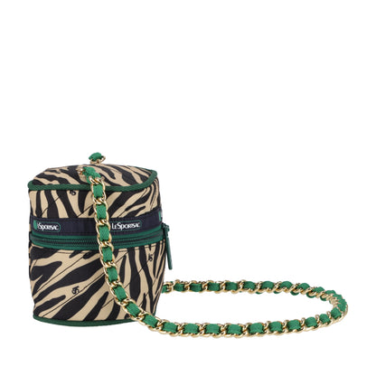 SQUARE VANITY BAG 方形鍊帶包 - 迷幻斑馬紋