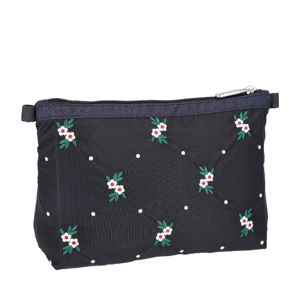 COSMETIC CLUTCH 雙層拉鍊化妝包 - 典雅花苑
