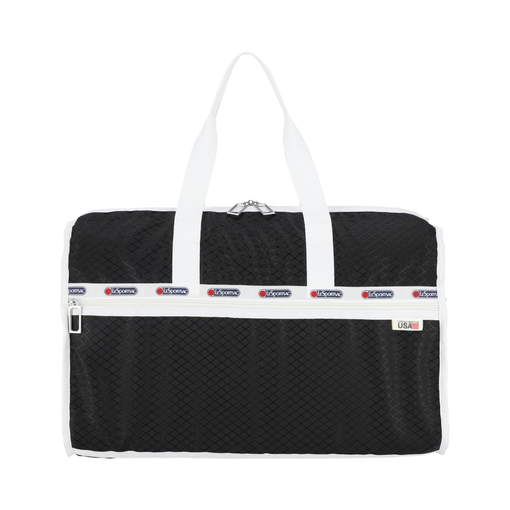 USA DELUXE LG WEEKENDER 奢華大型旅行袋 - USA簡約黑白