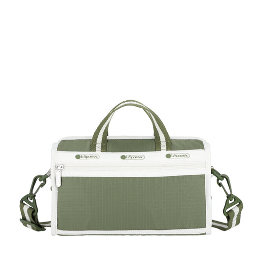MINI DUFFEL CROSSBODY 迷你筒狀肩背包 - 滾邊橄欖綠