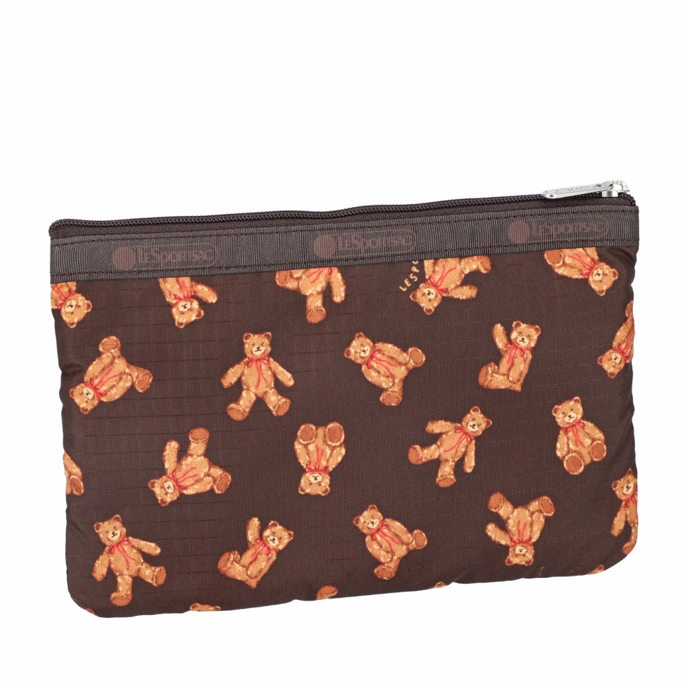 3-ZIP COSMETIC 三層拉鍊化妝包 - 泰迪熊樂園