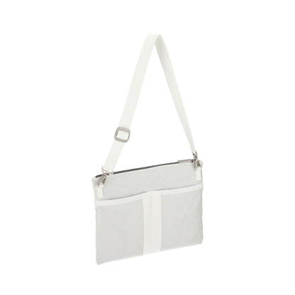 POUCH CROSSBODY 輕便拉鍊斜背包 - 極致白