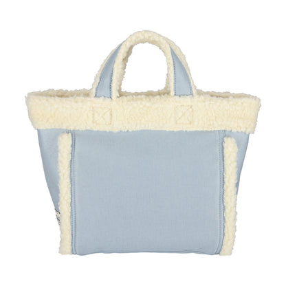 SMALL TWO WAY DENIM TOTE 小型兩用托特包 - 水洗丹寧/羊羔絨