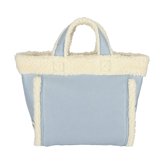 SMALL TWO WAY DENIM TOTE 小型兩用托特包 - 水洗丹寧/羊羔絨