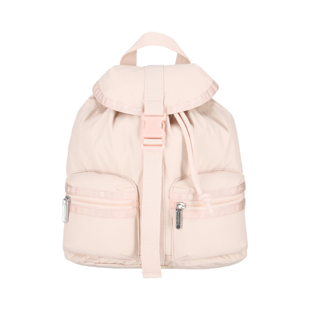 SMALL VOYAGER 小型掀蓋後背包 - 晨曦桃粉