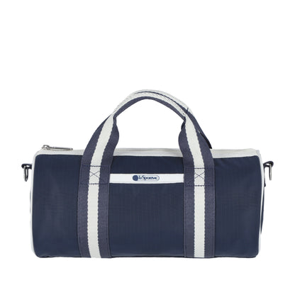 MINI BARREL BAG 迷你圓桶包 - 滾邊深海藍
