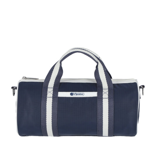 MINI BARREL BAG 迷你圓桶包 - 滾邊深海藍