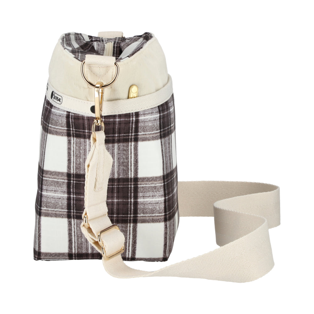 SMALL BUCKET BAG 小型斜背方形包 - 蘇格蘭塔坦/燈芯絨