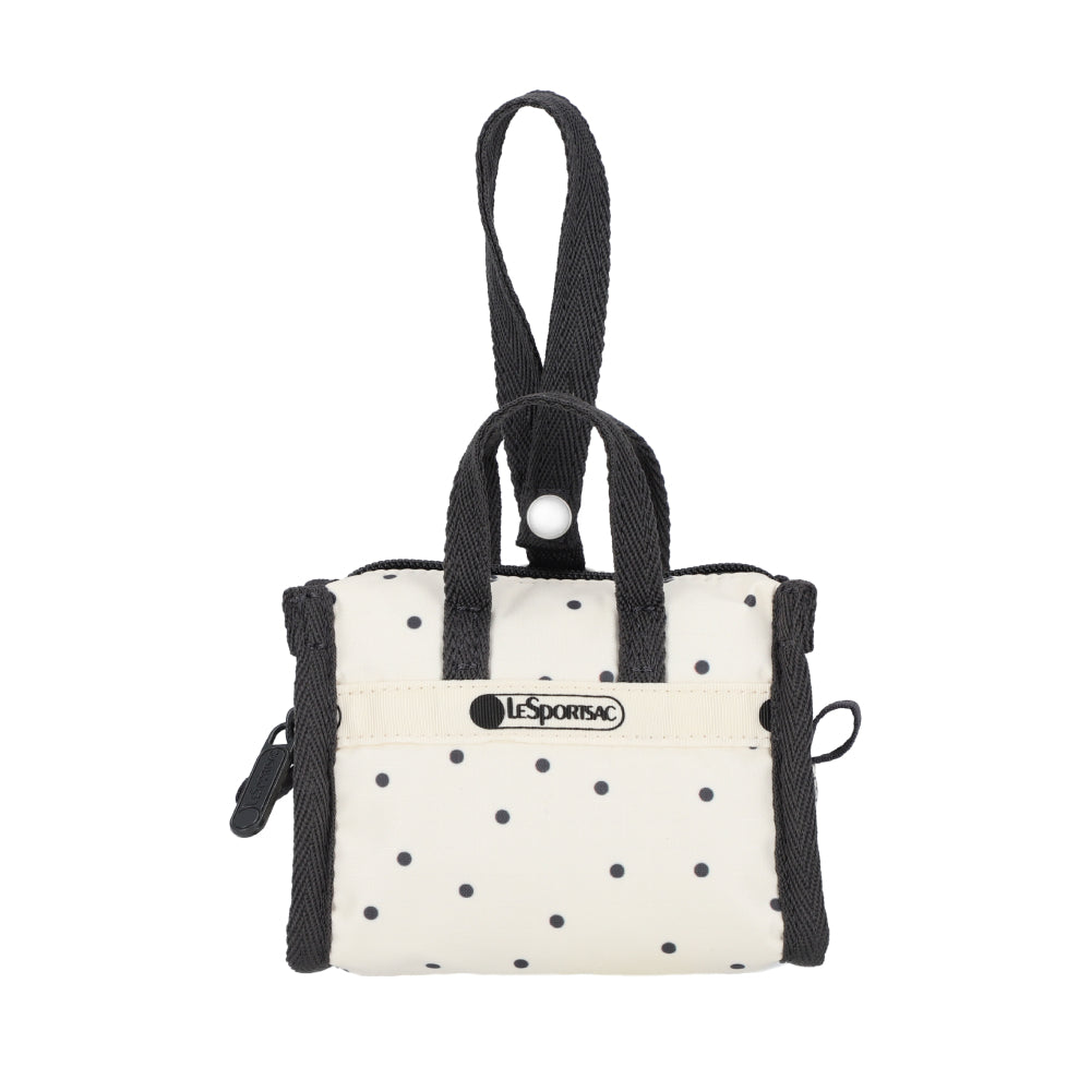 MICRO WEEKENDER CHARM 迷你旅行袋掛飾 - 水玉點點