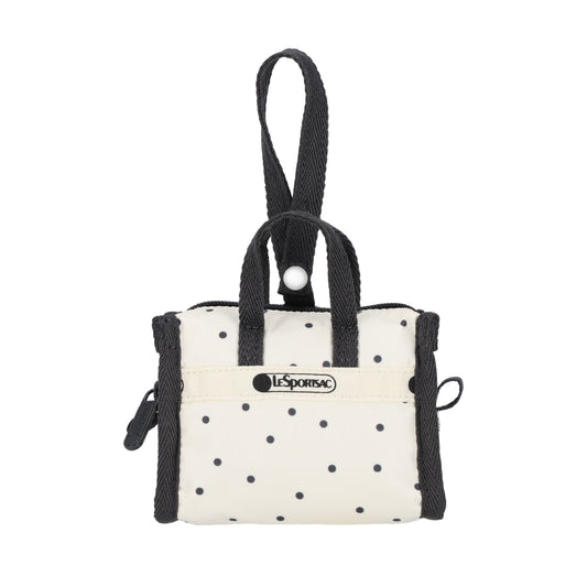 MICRO WEEKENDER CHARM 迷你旅行袋掛飾 - 水玉點點