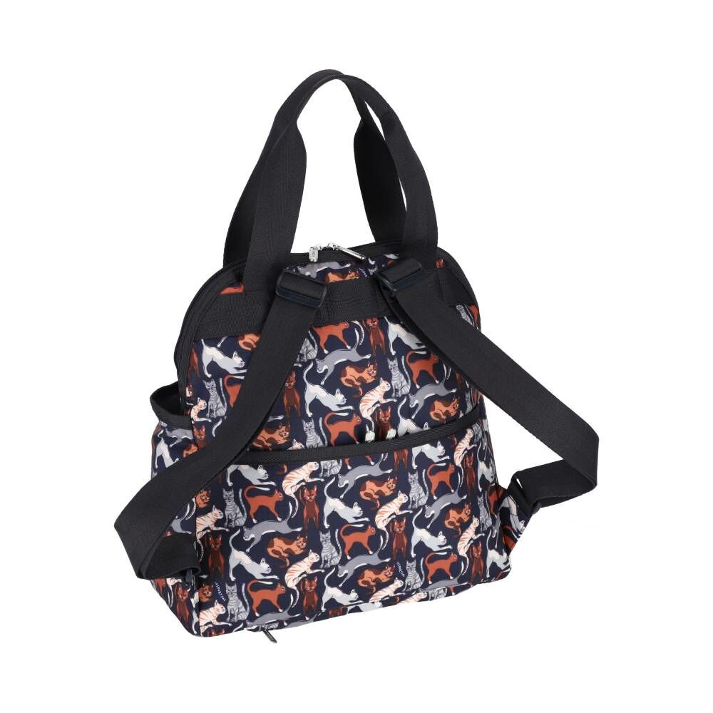 DOUBLE TROUBLE BACKPACK 兩用後背包 - 好奇貓咪黑